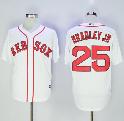 Red Sox #25 Jackie Bradley Jr White New Cool Base Stitched MLB Jersey